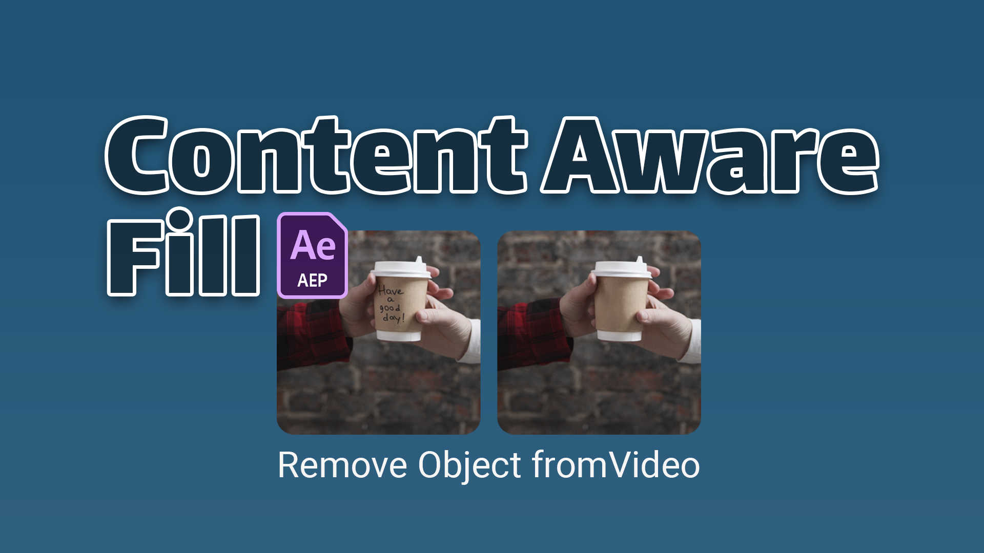 After Effects Content Aware Fill, How to remove an object from video?