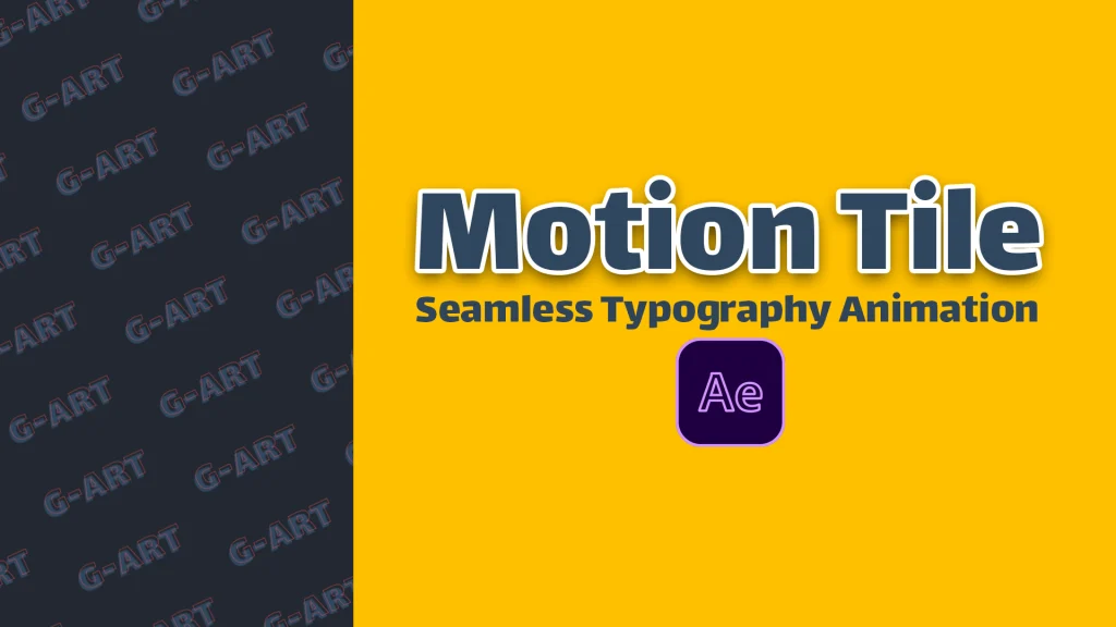 Motion Tile Effect in Adobe After Effects