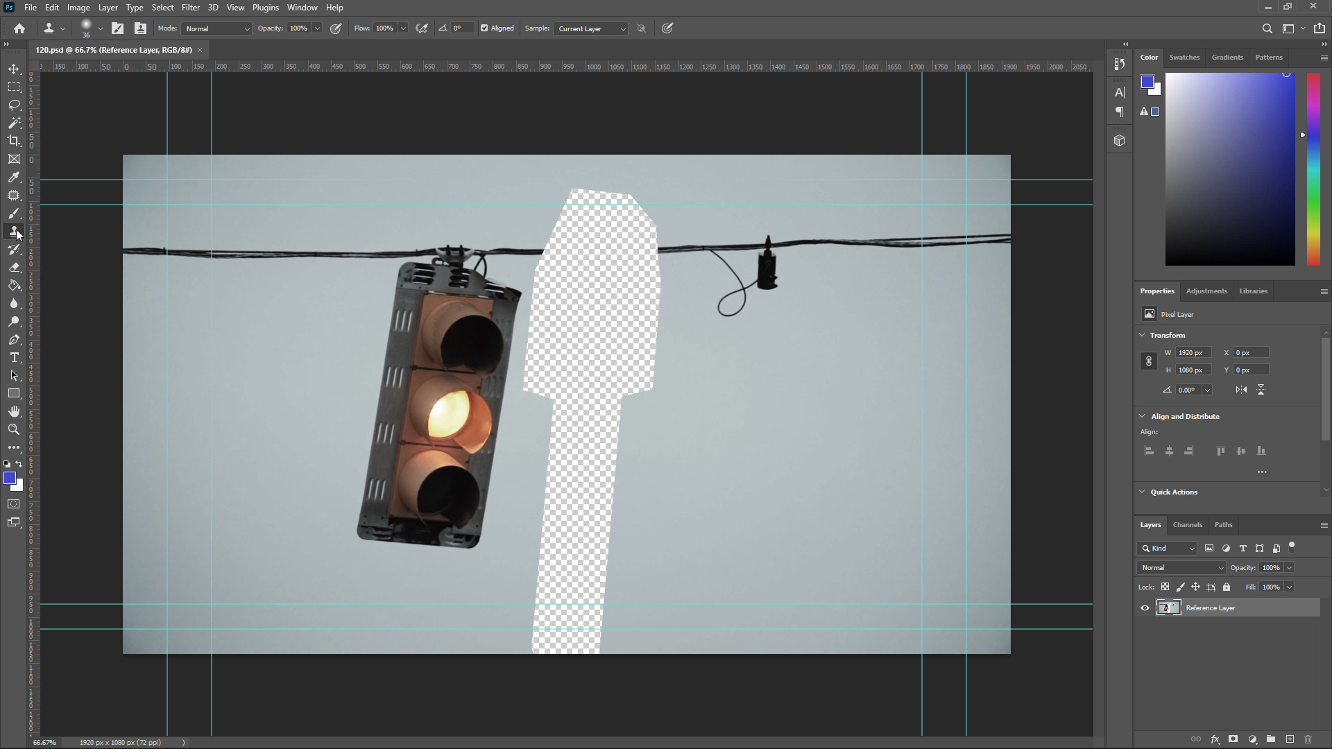 After Effects Content Aware Fill Reference Frame Creating Reference Frame - G-Art tutorial