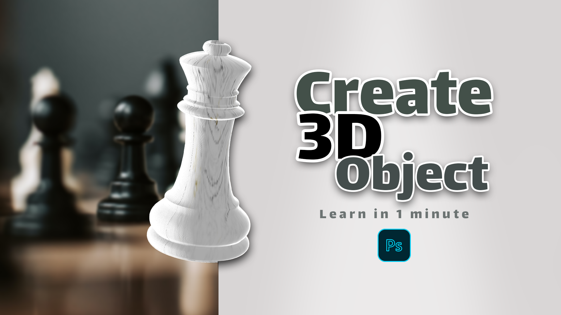 Create 3D Object in Photoshop- Thumbnail