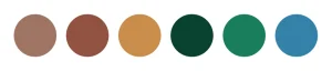 Some examples of Earth tones.