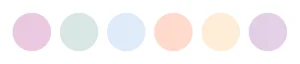 Some examples of Pastel tones.